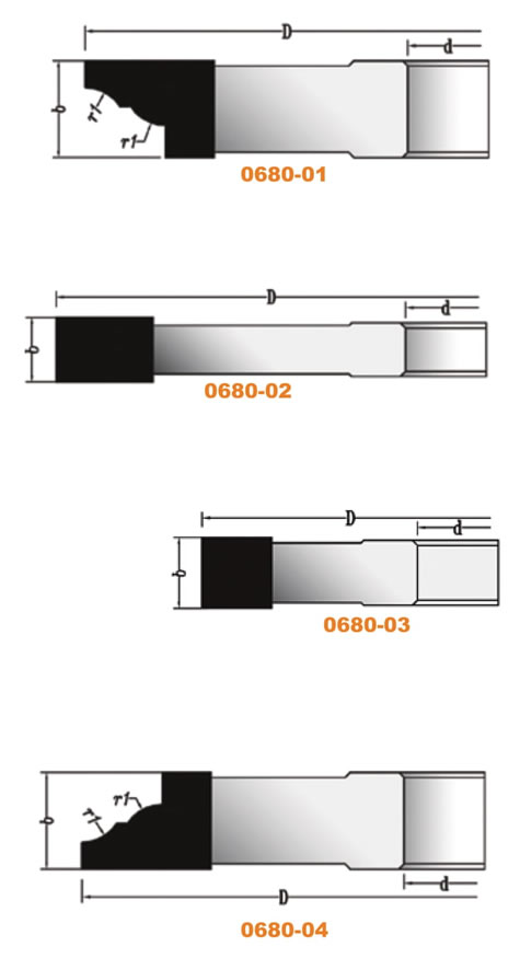 MBDP-680 SM Plaketli Rustik Kapı Profil Freze Bıçak Gurubu