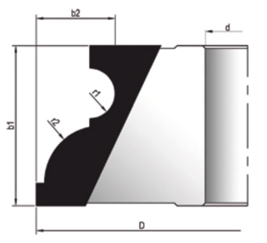 MBDP-713 SM Plaketli Profil Freze Bıçağı