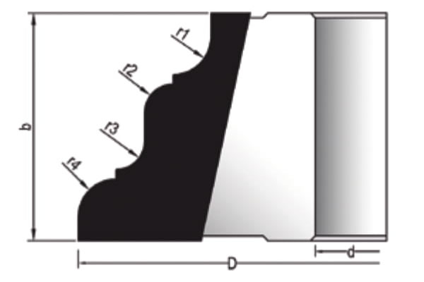 MBDP-715 SM Plaketli Profil Freze Bıçağı