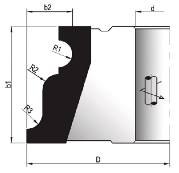 MBDP-716 SM Plaketli Profil Freze Bıçağı