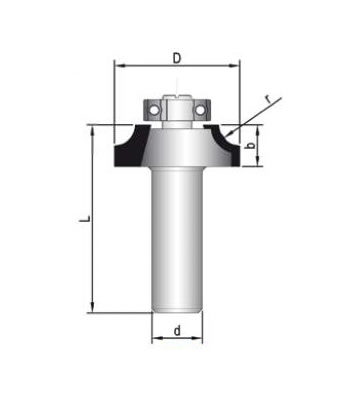 MBEF430-01 Sert Metal Plaketli El Freze Profil Bıçakları