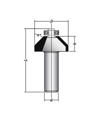 MBEF430-08 Sert Metal Plaketli El Freze Profil Bıçakları