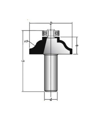 MBEF430-10 Sert Metal Plaketli El Freze Profil Bıçakları