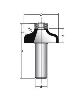 MBEF430-11 Sert Metal Plaketli El Freze Profil Bıçakları