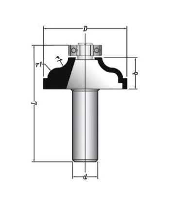 MBEF430-12 Sert Metal Plaketli El Freze Profil Bıçakları