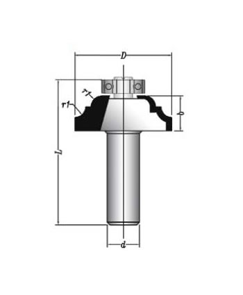 MBEF430-14 Sert Metal Plaketli El Freze Profil Bıçakları