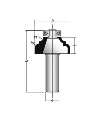 MBEF430-15 Sert Metal Plaketli El Freze Profil Bıçakları