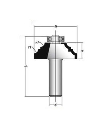 MBEF430-16 Sert Metal Plaketli El Freze Profil Bıçakları