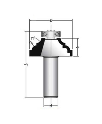 MBEF430-18 Sert Metal Plaketli El Freze Profil Bıçakları