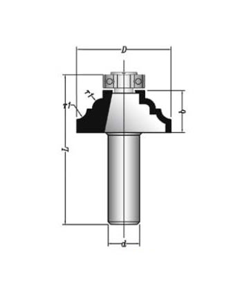 MBEF430-19 Sert Metal Plaketli El Freze Profil Bıçakları