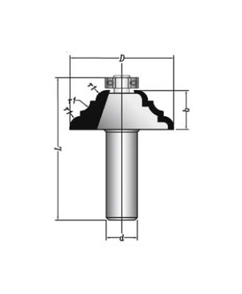 MBEF430-20 Sert Metal Plaketli El Freze Profil Bıçakları