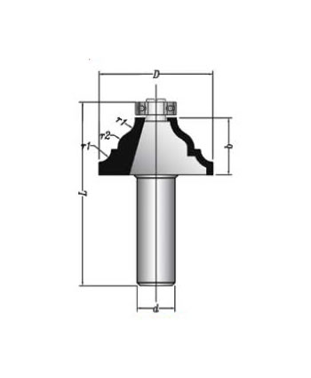 MBEF430-21 Sert Metal Plaketli El Freze Profil Bıçakları