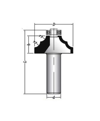 MBEF430-24 Sert Metal Plaketli El Freze Profil Bıçakları