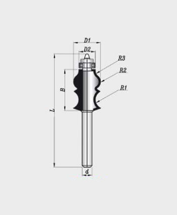 MBEF430-31 Sert Metal Plaketli El Freze Profil Bıçakları