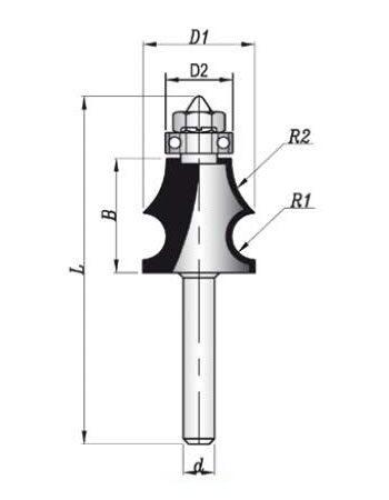 MBEF430-33 Sert Metal Plaketli El Freze Profil Bıçakları