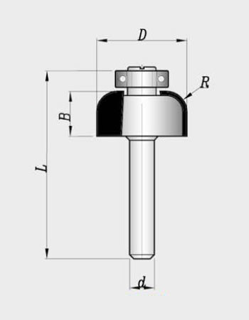 MBEF430-34 Sert Metal Plaketli El Freze Profil Bıçakları