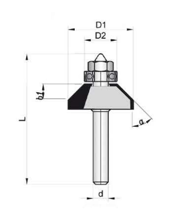 MBEF430-35 Sert Metal Plaketli El Freze Profil Bıçakları