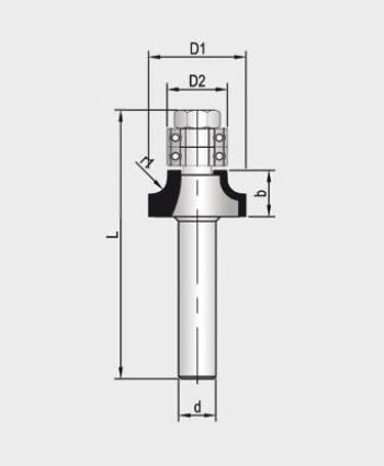 MBEF430-R1 Sert Metal Plaketli El Freze Profil Bıçakları