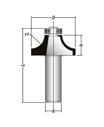 MBEF430-R Sert Metal Plaketli El Freze Profil Bıçakları