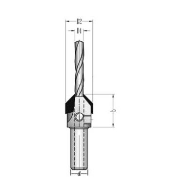 MBMK-478 Sert Metal Plaketli Havşalı Matkapları