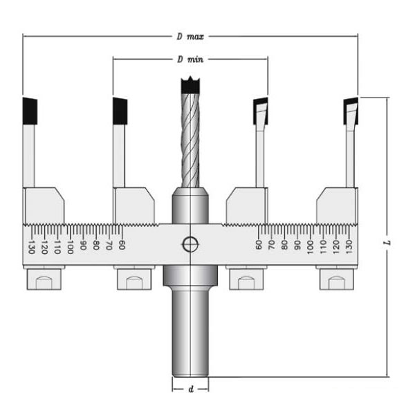 MBMK-489 Sert Metal Plaketli Ayarlı Matkap