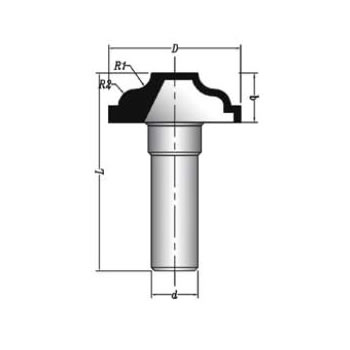 MBSM0110 Sert Metal Plaketli Profil Freze Bıçakları