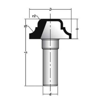 MBSM0120 Sert Metal Plaketli Profil Freze Bıçakları