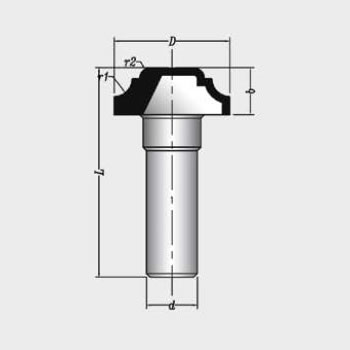 MBSM0130 Sert Metal Plaketli Profil Freze Bıçakları