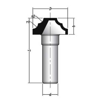 MBSM0150 Sert Metal Plaketli Profil Freze Bıçakları