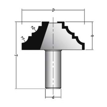 MBSM0260 Sert Metal Plaketli Profil Freze Bıçağı