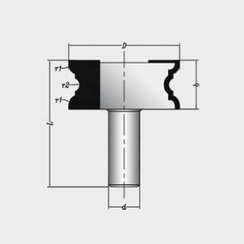 MBSM0330 Sert Metal Plaketli Düz Çıta Profil Bıçağı