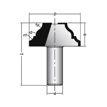 MBSM0350 Sert Metal Plaketli Profil Freze Bıçağı