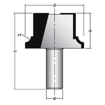 MBSM0380 Sert Metal Plaketli Profil Freze Bıçağı