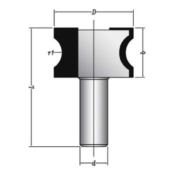 MBSM0410 Sert Metal Plaketli Balık Sırtı Kenar Yuvarlama Bıçakları