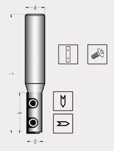 MBJ-039-04 Değiştirilebilir Jiletli Parmak Freze