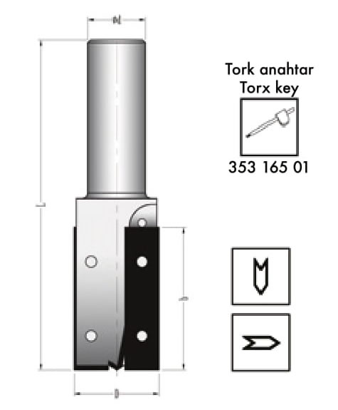 MBJ-064-02 Değiştirilebilir Jiletli Profil Bıçakları